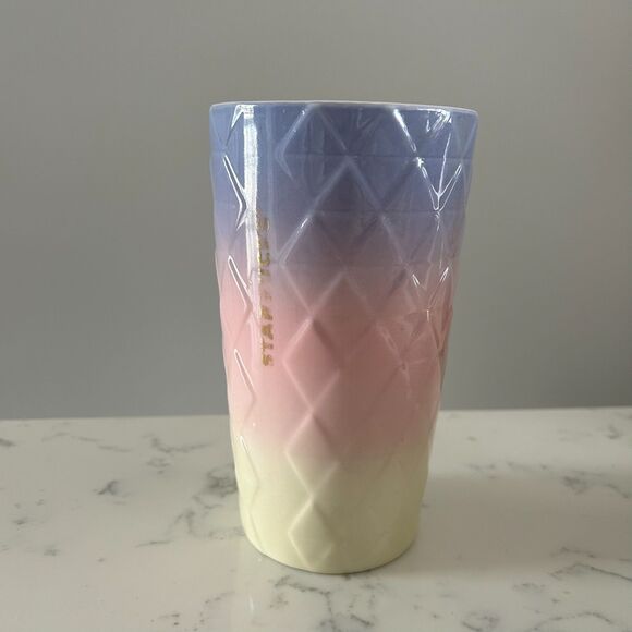 Starbucks 2020 Aurora Dazzle Pink Ombre Ceramic Mug - Picture 1 of 8